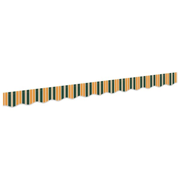 vidaXL Bande de auvent Vert et jaune 2.3 x 0.2 m Toile