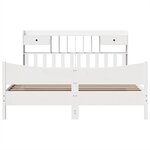 vidaXL Cadre de lit sans matelas blanc 180x200 cm bois massif de pin