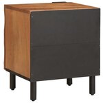 vidaXL Cabinet de chevet 2 Pièces Marron 40 x 33 x 46 cm