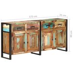 vidaXL Buffet 172x35x80 cm Bois de récupération massif