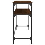 vidaXL Table console chêne marron 100x35 5x75 cm bois d'ingénierie