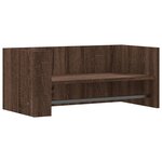 vidaXL Étagère murale chêne marron 70 5x35x30 5 cm bois d'ingénierie