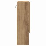 vidaXL Armoire Miroir avec étagère chêne artisanal 59 x 17 x 55 cm
