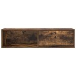 vidaXL Meuble TV chêne fumé 100x31x25 5 cm bois d'ingénierie