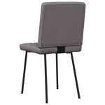 vidaXL Chaises à manger lot de 6 gris similicuir
