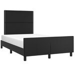 vidaXL Cadre de lit sans matelas noir 120x190 cm similicuir