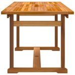 vidaXL Ensemble à manger de jardin 5Pièces bois d'acacia solide textilène