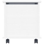vidaXL Coffre de rangement et roulettes ALTA blanc 73x39 5x43 cm
