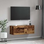 vidaXL Meuble mural Bois ancien 100 x 36.5 x 35 cm Bois d'ingénierie