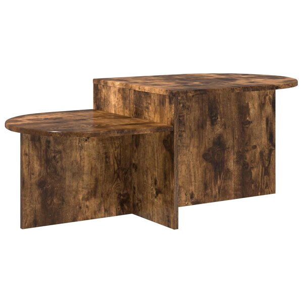 vidaXL Table basse Chêne fumé 100 x 50 x 40 cm Bois d'ingénierie