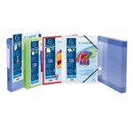 Protège-documents En Polypropylène Semi Rigide Kreacover® Chromaline 120 Vues - A4 - Bleu - X 10 - Exacompta