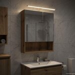 vidaXL Armoire Miroir de Salle de Bain Chêne artisan 50 x 14 5 x 70 cm