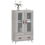 vidaXL Buffet haut sonoma gris 69 5x31x115 cm bois d'ingénierie