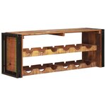 vidaXL Étagère à vin Marron 100 x 45 x 33 cm Bois récupéré massif