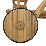 vidaXL Chariot à thé avec roues Naturel 79 x 67 5 x 84 cm Bambou
