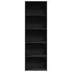 vidaXL Bibliothèque noir 60x30x189 cm bois d'ingénierie