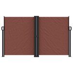 vidaXL Auvent latéral rétractable marron 140x600 cm
