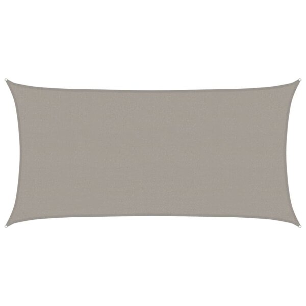 vidaXL Voile d'ombrage 160 g/m² rectangulaire gris clair 2 5x4 5m PEHD