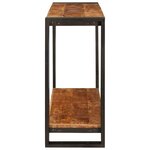 vidaXL Table console Marron 90 x 33 x 75 cm Bois de mangue massif