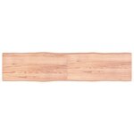 vidaXL Dessus de table bois massif traité bordure assortie