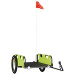 vidaXL Remorque de vélo vert tissu oxford et fer