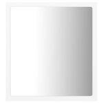 vidaXL Miroir à LED de salle de bain Blanc 40x8 5x37 cm Acrylique