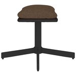 vidaXL Repose-pied Marron 60x60x36 cm Tissu et similicuir