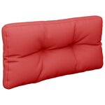 vidaXL Coussin de palette rouge 70x40x12 cm tissu