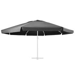 vidaXL Tissu de remplacement pour parasol d'extérieur Anthracite 610cm
