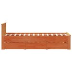 vidaXL Cadre de lit sans matelas avec tête de lit 90x190cm bois de pin