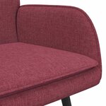 vidaXL Sofa 2 places Bordeaux 115 x 61 x 87 cm Tissu