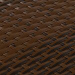 vidaXL Paravents de balcon 5 Pièces marron et noir 255x19cm résine tressé
