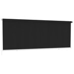 vidaXL Store roulant d'extérieur 400x140 cm Noir PEHD