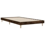 vidaXL Cadre de lit sans matelas chêne fumé 90x200cm bois d'ingénierie