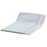 vidaXL Surmatelas Blanc et vert 160 x 200 cm Tissu Jacquard