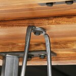 vidaXL Table de bar Teck recyclé massif 60x60x107 cm