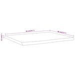 vidaXL Dessus de table 50x40x2 5 cm rectangulaire bois massif d'acacia