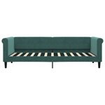 vidaXL Lit de repos sans matelas vert foncé 80x200 cm velours