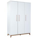 Garde-robe Lina 3 portes blanc