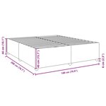 vidaXL Cadre de lit sans matelas gris clair 180x200 cm tissu