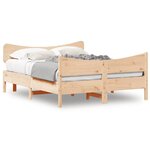 vidaXL Cadre de lit sans matelas 150x200 cm bois de pin massif