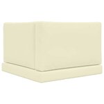vidaXL Coussin de canapé d'extérieur 3 Pièces Crème Polyester