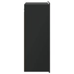 vidaXL Armoire Murale Noir 66 x 34 5 x 92 cm Bois d'ingénierie