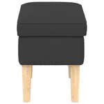 vidaXL Pouf Gris foncé 55 x 35 x 41 cm Bouclé