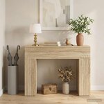 vidaXL Table basse Chêne Sonoma 102 x 35 x 75 cm Bois d'ingénierie