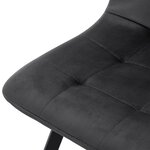 Lot de 4 chaises de salle à manger moderne design robuste 89 x 44 x 54 cm gris foncé 03_0009841