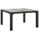 vidaXL Salon de jardin 6 Pièces noir et gris résine tressée