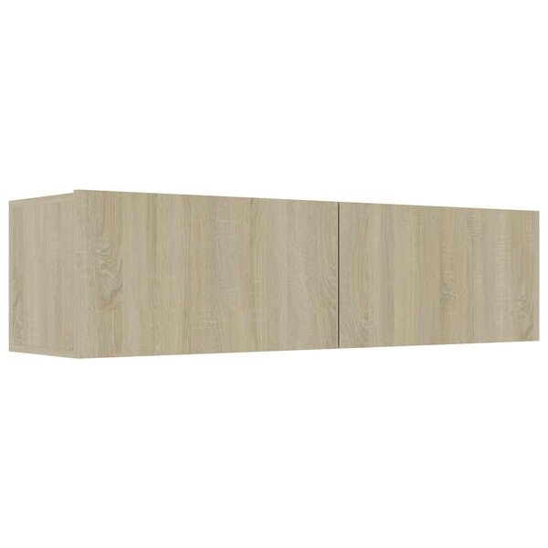 vidaXL Meuble TV Chêne sonoma 120x30x30 cm Bois d’ingénierie