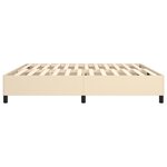 vidaXL Cadre de lit sans matelas crème 200x200 cm tissu