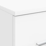 vidaXL Meuble de Salle de Bain In-between Blanc 30 x 41 x 50 cm